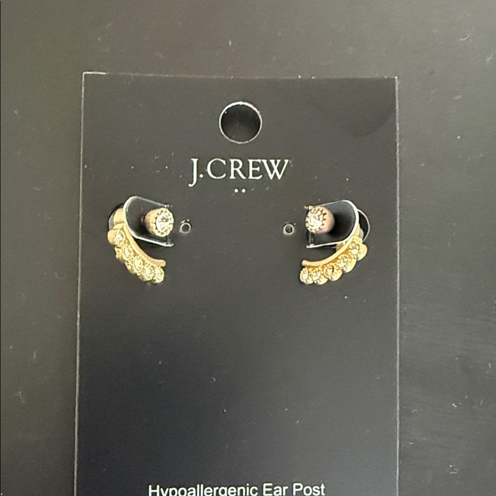J. Crew Gold and Black Women's Earrings